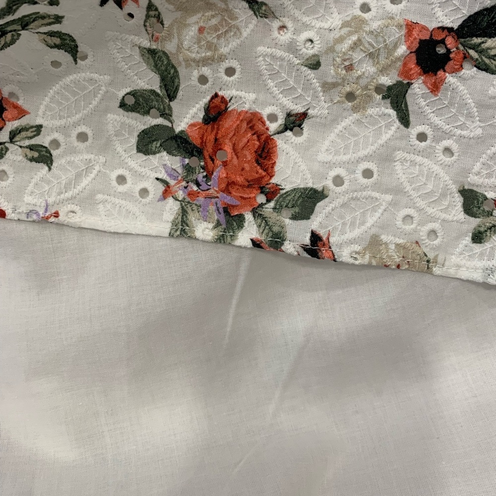 INTERNATIONAL CONCEPTS 2X Floral Top NWOT Asymmetrical Neckline One Shoulder - Picture 4 of 10
